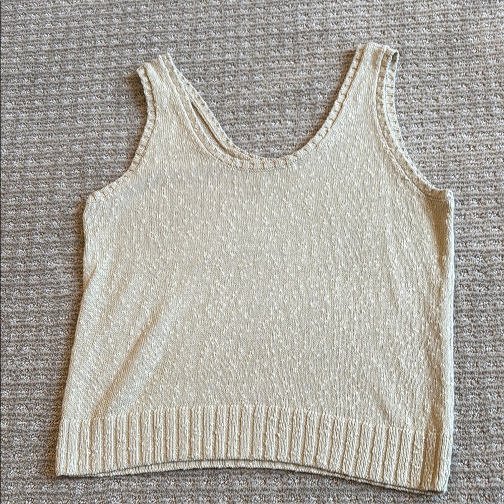 Loft Women’s Tank Top- beige - size Medium